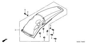 CR125R Заднее крыло
