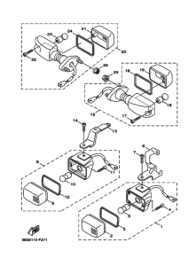 XF50 XF50X Проблесковый световой сигнал