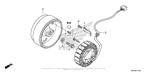 NC700X (DCT) Генератор