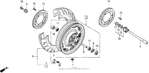 GL1500I Переднее колесо