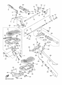 XVS400C ｽﾀﾝﾄﾞ & ﾌｰﾄﾚｽﾄ