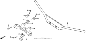XR250R Handlebar + top bridge