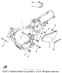 DT100D Frame side cover