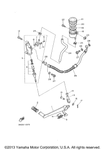 FZR600RE Задний торм цилиндр