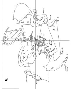 GSF1200S Cowling installation parts