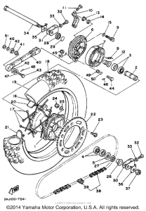 YZ490U Переднее колесо