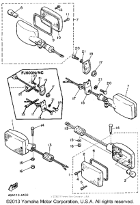 FJ600NC Поворотники