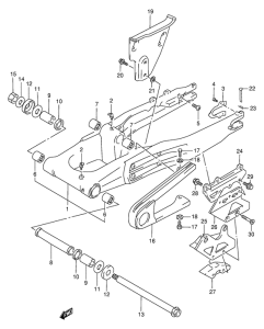 DR350 Маятник задний