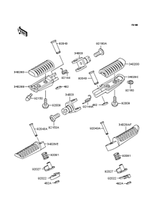 ZR400 Подножки