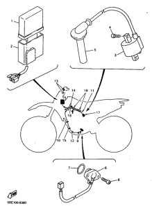 YZ400F Электрика 1