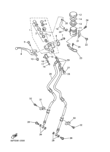 YZF-R6 Главный тормозной цилиндр
