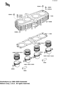 KZ1100 Cylinder / pistons