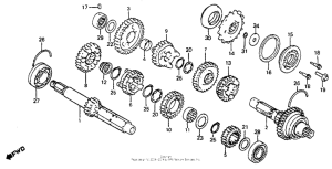 CB750SC Трансмиссия