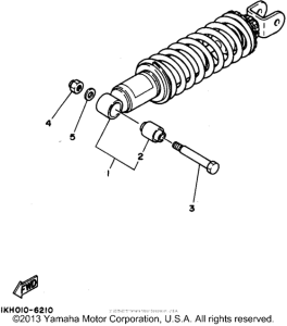 XT225GC Задняя подвеска
