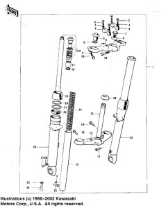  Вилка передней оси