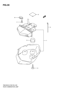 RMX450 Задний комбинированный сигнал