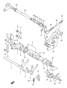 GSX400 Переключение передач