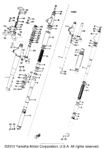 YR2C Передняя вилка