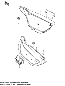 KZ1000 Крышка боковая