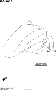AN400 (ABS) Front Fender (An400Al6 E33)