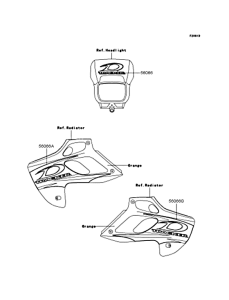 KLX250 Наклейки