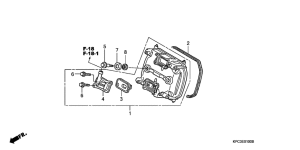 XL125V Крышка головки цилиндров,передняя