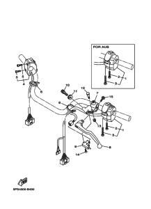 TDM900 Interruptor  manillar&palanc