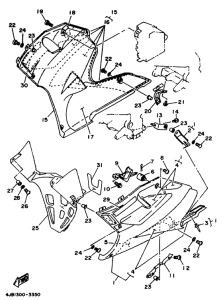 TZR125 Обтекатель 2