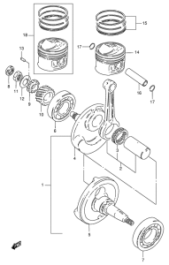 DF125 Вал коленчатый