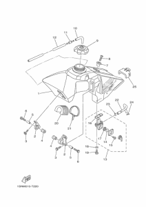 YZ85 フユエルタンク