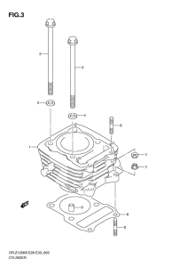 DR-Z125 Цилиндр