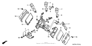 VFR800 (ABS) Cowl stay (abs)
