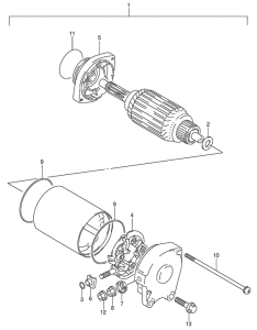 DR650 Стартерный мотор