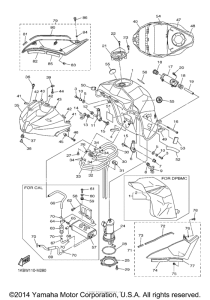 YZF-R1 Топливный бак