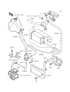 KL650 Испарительная система топлива