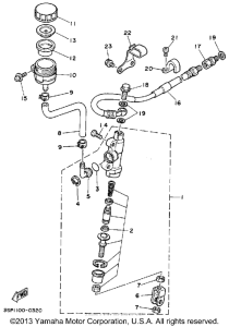 WR250Z Задний торм цилиндр
