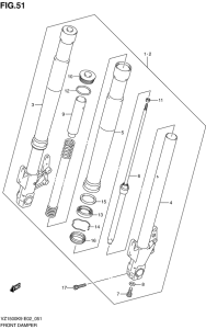 VZ1500 Передняя вилка