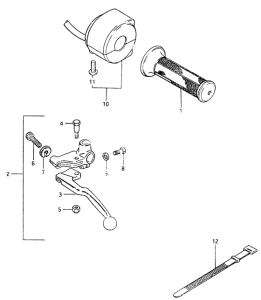GSX400 Left handle switch