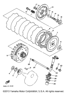 TW200J Сцепление