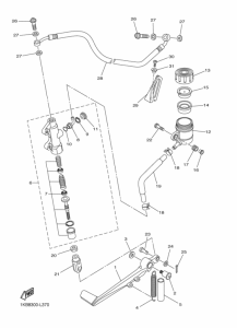 YZF-R1 Задний торм цилиндр