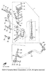 XVZ13DTC Задний торм цилиндр