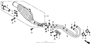 XR600R Exhaust muffler 88-90