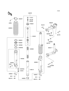 KZ1000 Front fork(p20)