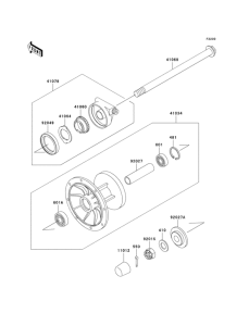 KLE500 Переднее колесо