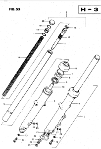GS450 Вилка передней оси