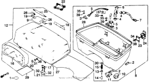 GL1100I Gl1100i rear trunk
