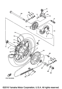 TTR50EH Переднее колесо