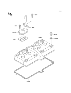 ZX600 Крышка головки цилиндров
