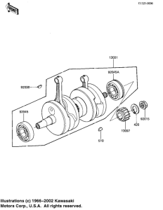 KZ1000 Вал коленчатый