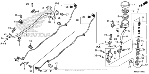 NC700J (DCT) Задний тормозной цилиндр